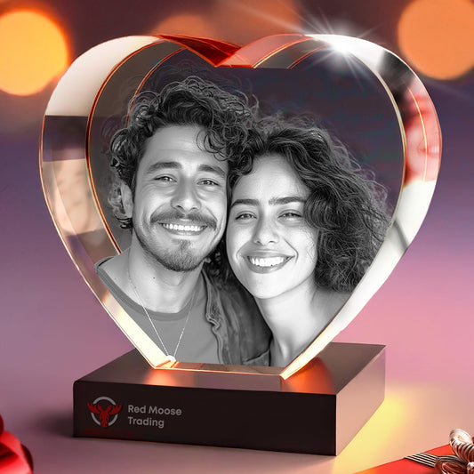 3D Crystal Heart personalized with a photo, image 6