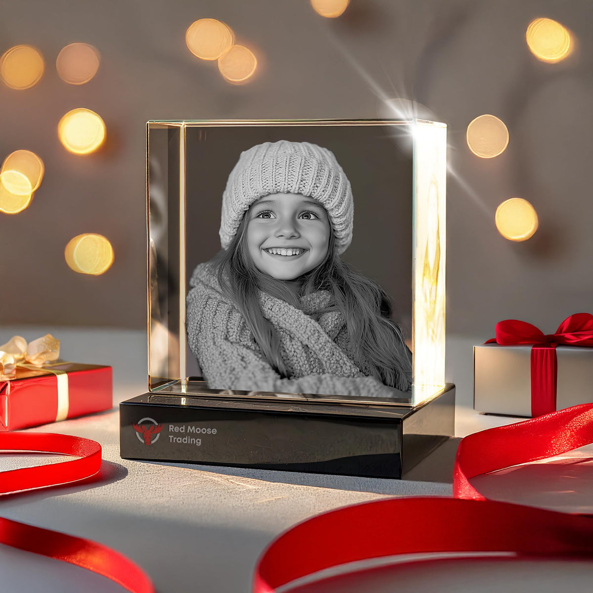 3D Crystal Square personalized with a photo, image 1