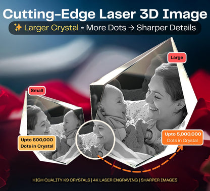 3D Crystal Iceberg personalized with a photo, image 4