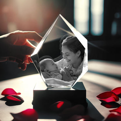 3D Crystal Iceberg personalized with a photo, image 1