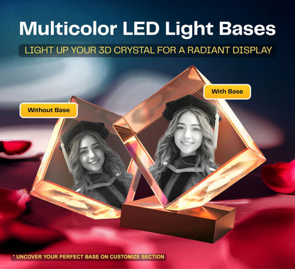 3D Crystal Diamond personalized with a photo, image 3